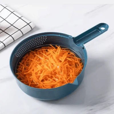 Hachoir Manuel - CutShredGrater™ - Bleu - Cuisine Élite