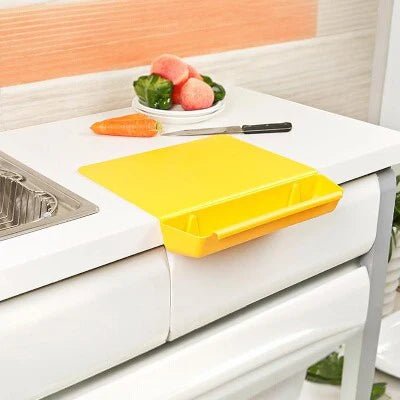 Planche à Découper - ChopBox™ - Jaune - Cuisine Élite