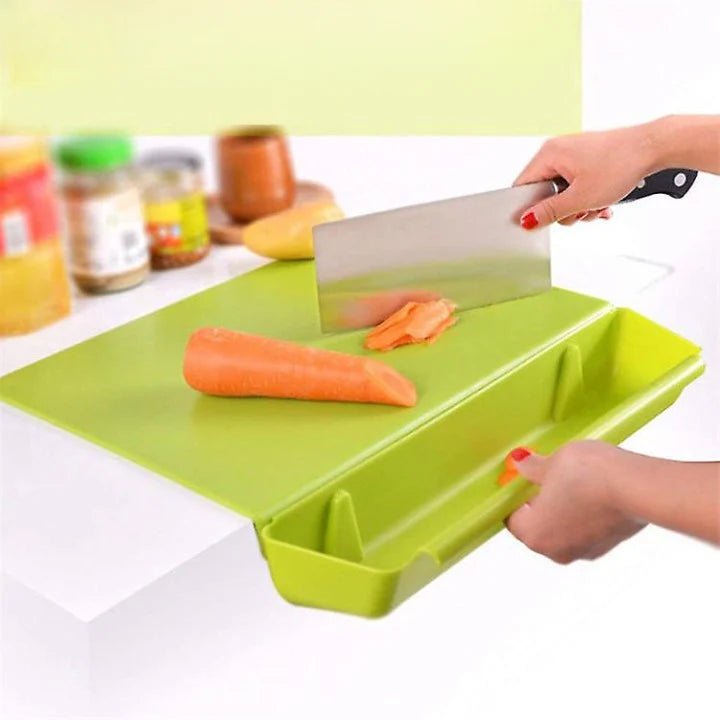 Planche à Découper - ChopBox™ - Vert - Cuisine Élite