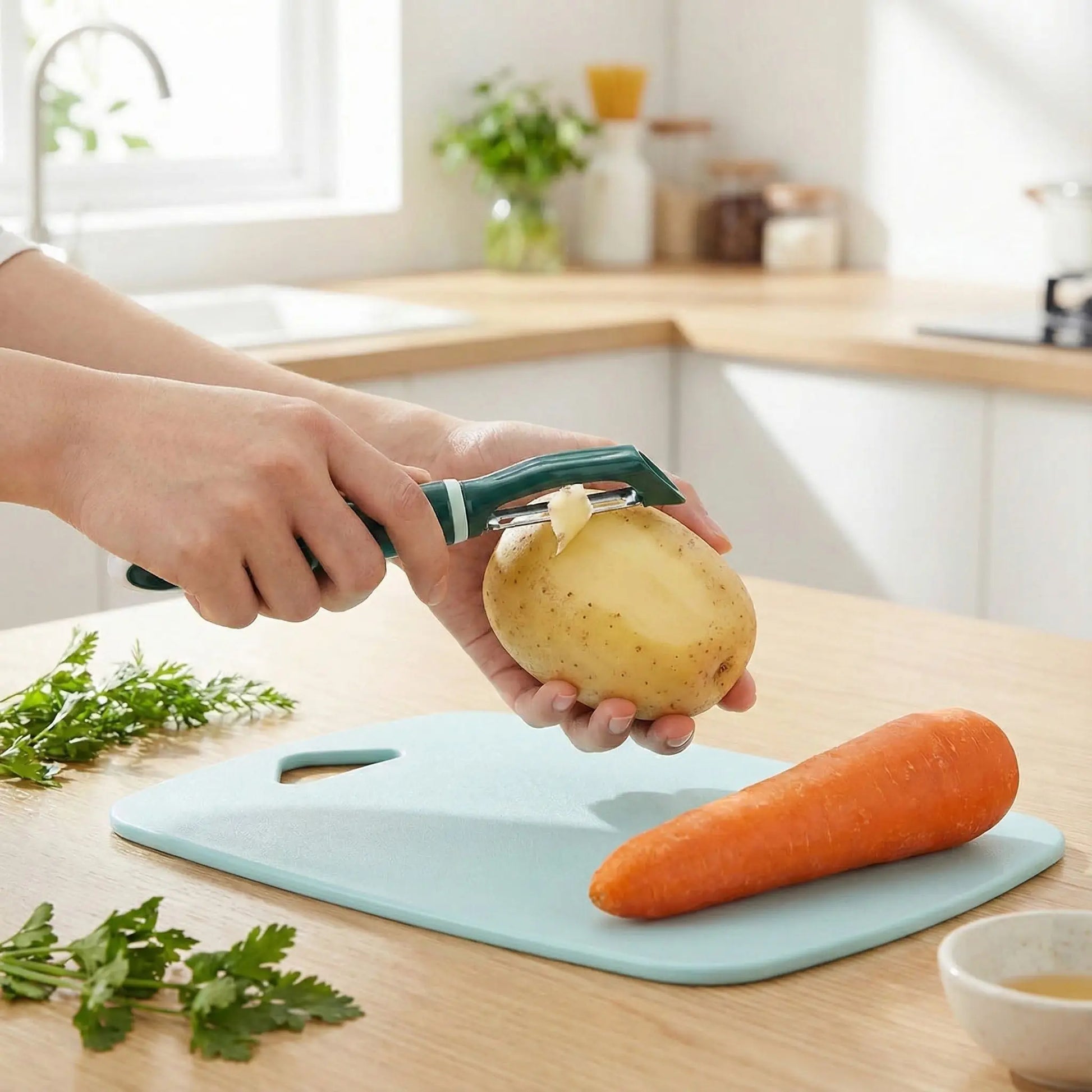 econome pour eplucher une pomme de terre facilement