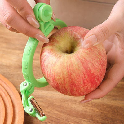 installation d'un eplucheur a pommes dans une pommes