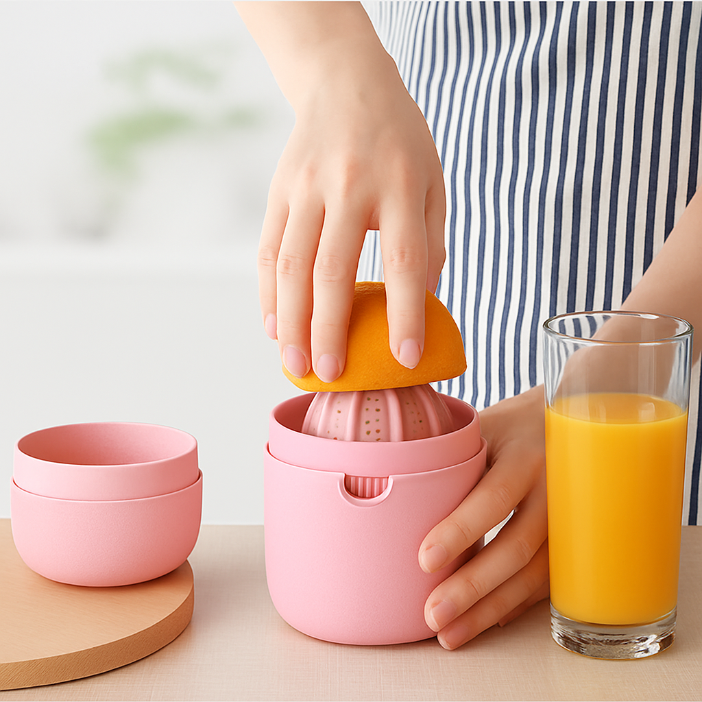 press agrume rose polyvalent durable et facile a nettoyer