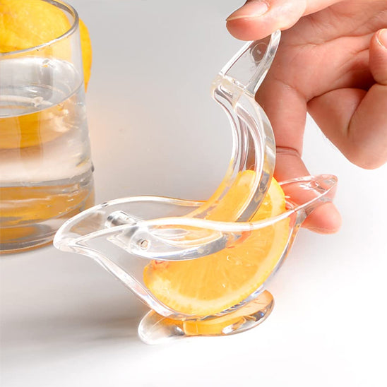 presse agrume transparent pour un extraction de jus en un seul geste