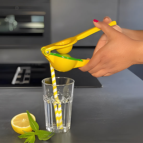 presse citron avec un double compartiment permet d'avoir un jus parfaitement filtre